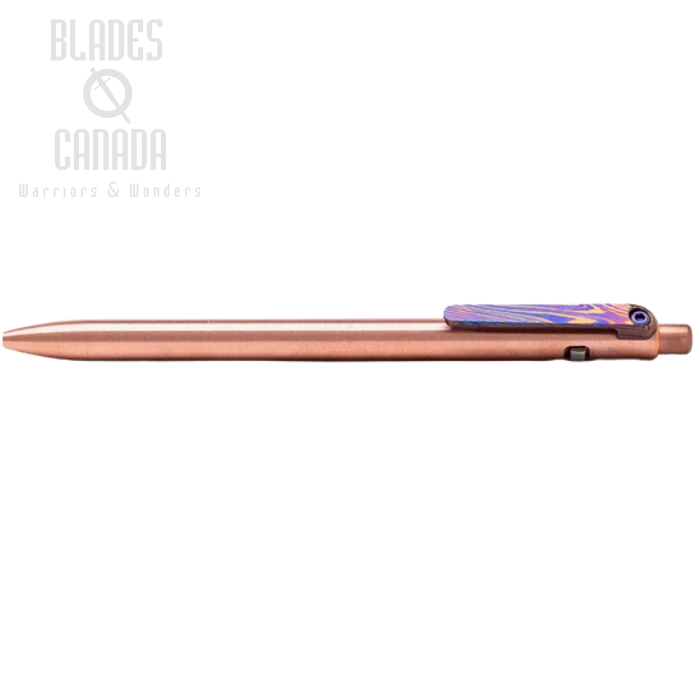 Tactile Turn Side Click Slim Pen Standard, Copper with Timascus Clip (image for) Tactile Turn Side Click Slim Pen Standard, Copper with Timascus Clip